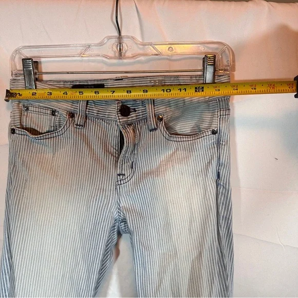JCREW Pinstripe Toothpick Jeans size 25 - Picture 2 of 5